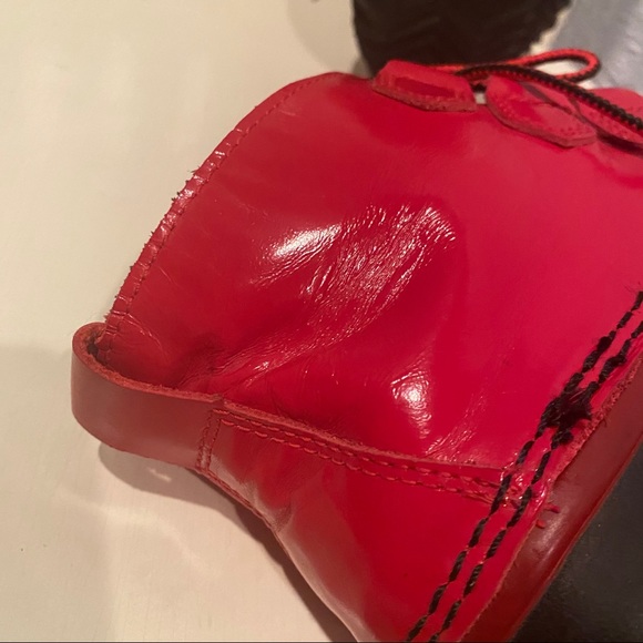 Sorel Out n About Rain Boot Patent Red Black - Picture 8 of 10